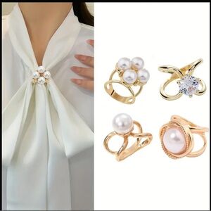 4 pieces scarf rings